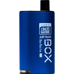 Blue Razz Ice Air Bar Box & NKD100 Max Disposable Vape